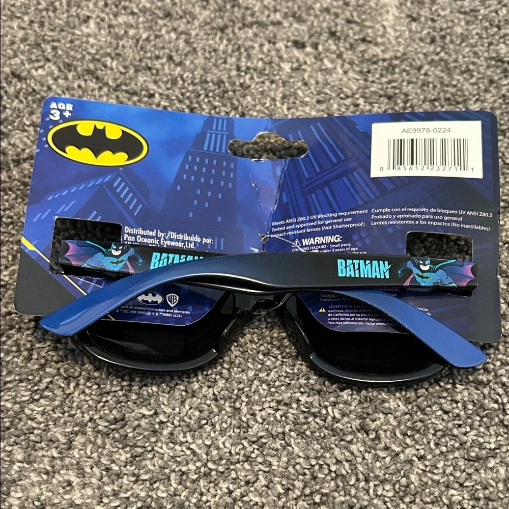 DC Batman Sunglasses with Black and Blue Design